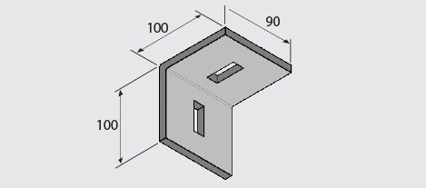 EF100-1026 Angle Bracket HDG