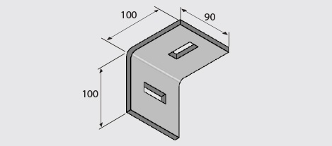 EF100-1068 Angle Bracket HDG