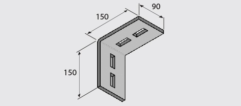 EF100-1325 Angle Bracket HDG
