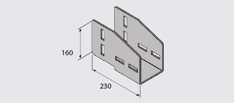 EF100-156 Angle Bracket HDG