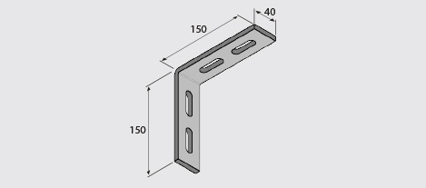 EF50-1325 Angle Bracket HDG