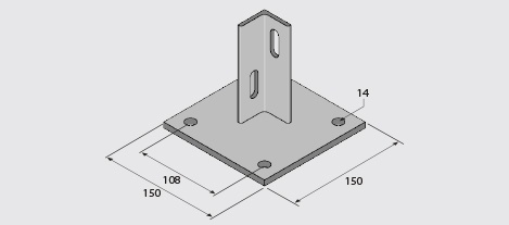 EF50-2072 Base Plate HDG