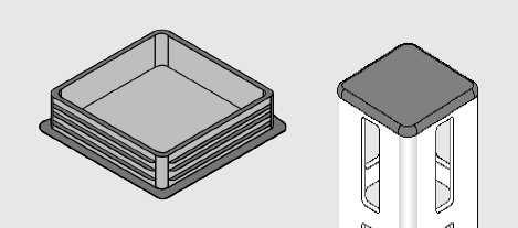 EF50-2240 End Cap Plastic