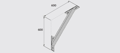 EF80-158 Wall Brace HDG