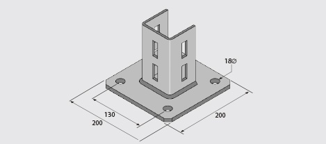 EF80-2072 Base Plate HDG
