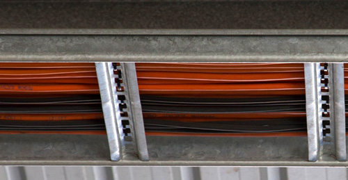 ladder with ties from underneath