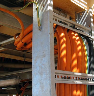 using earth strap vertical ladder