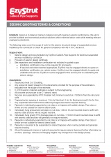Seismic Quoting Terms & Conditions