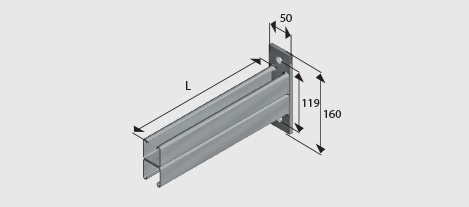 CB254 Cantilever Bracket SS