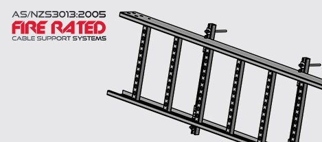FRN4 Fire Rated N4 Ladder installed on-edge (horizontal)