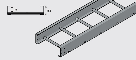 NEMA 4 FRP (Fibre Reinforced Plastic) Cable Ladder