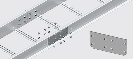 NEMA 20C Cable Ladder Splice Plate HDG