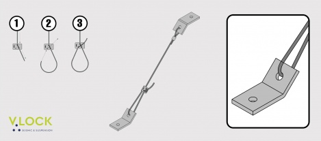 V.Lock with Angle Bracket